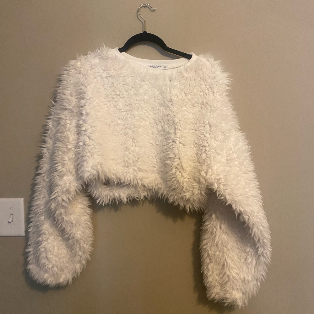 White Fuzzy Sweater